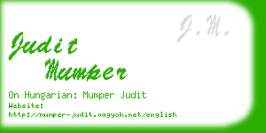 judit mumper business card